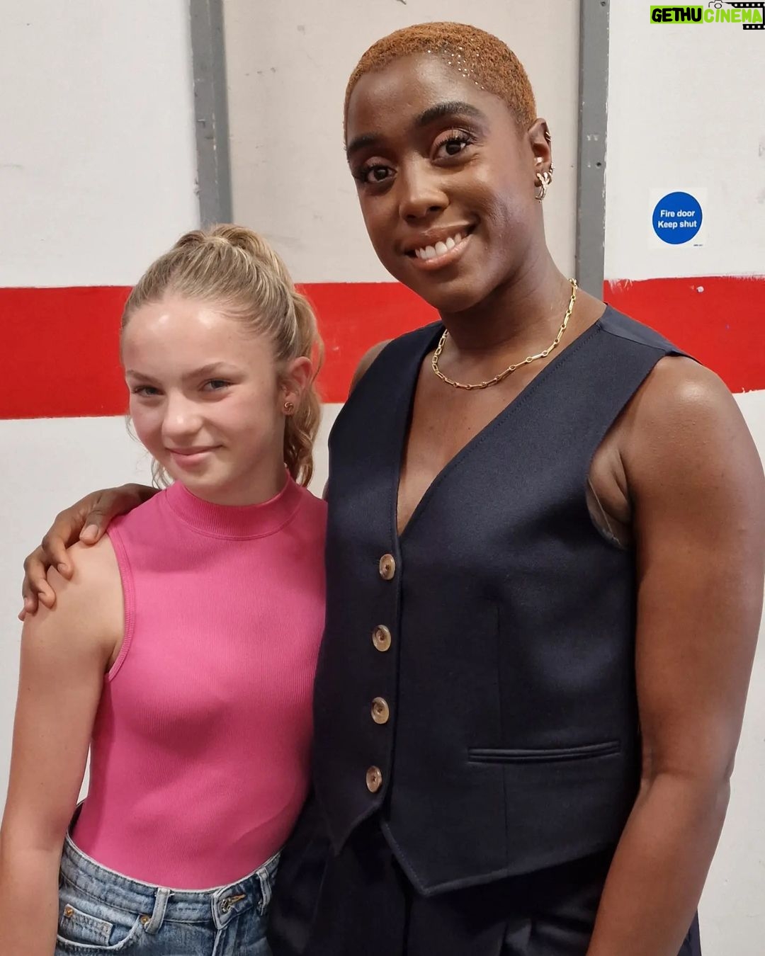 Meesha Garbett Instagram - The Beautiful @lashanalynch got to interview her. Red carpet Premiere next wed! Cannot wait 😱 #matilda #matildathemusical #matildamovie