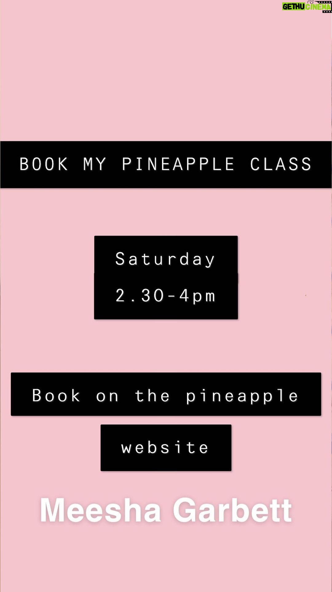 Meesha Garbett Instagram - Snippet of choreo for my class on this Saturday 16th July at pineapple dance studios @pineappledancestudios 🫶🏼message me if you’ve got any questions 🤍 make sure to book in advance on the pineapple dance studios website ❗️❗️❗️ #danceclass #pineappledancestudios