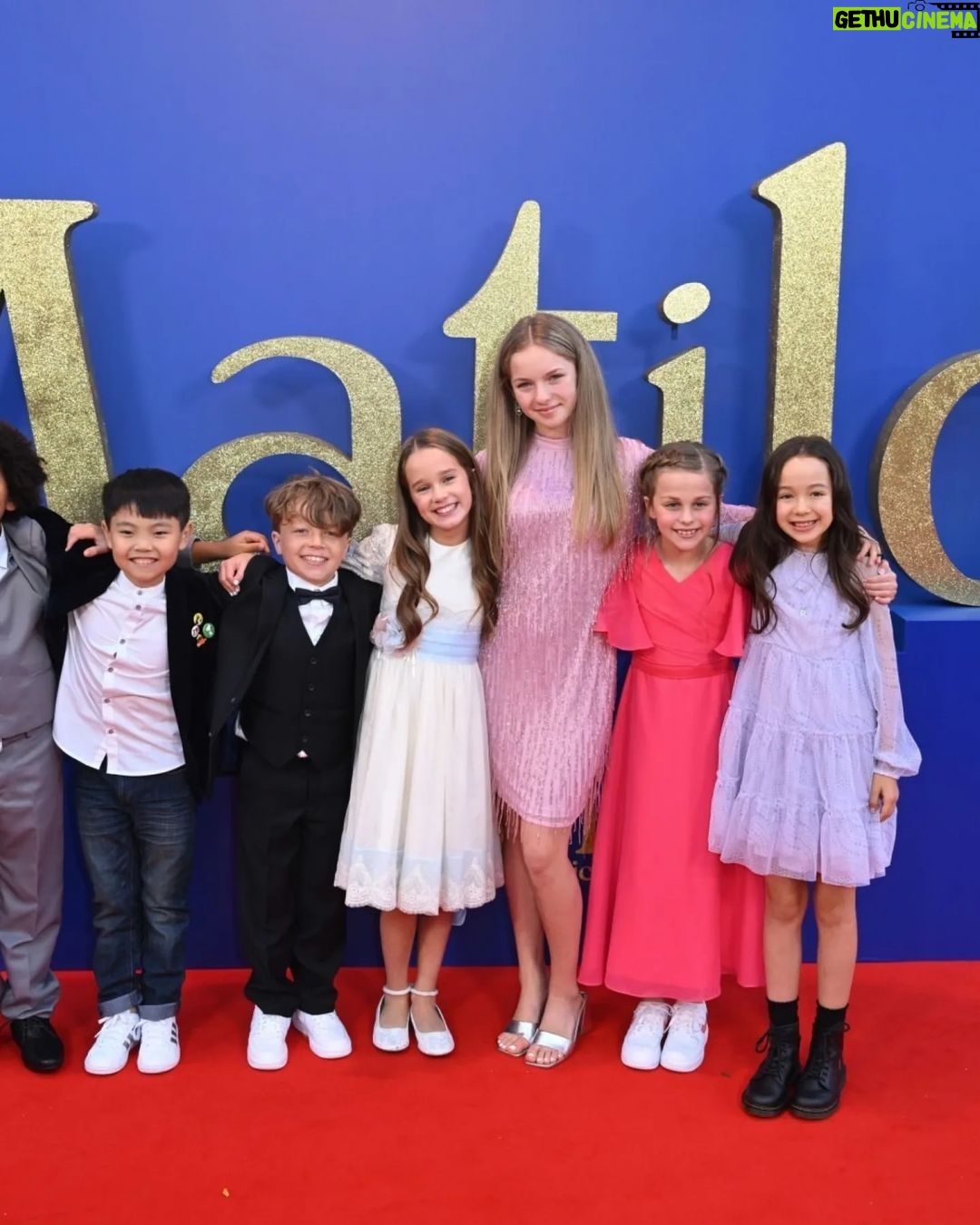 Meesha Garbett Instagram - #matildamovie Premiere Loved my dress π @lashanalynch @sylviayoungagency #matilda #matildathemusical #sylviayoungtheatreschool #sylviayoung #sylviayoungagency #bfilondonfilmfestival #musical #imdlegion #netflix #sonypictures @sonypicturesuk