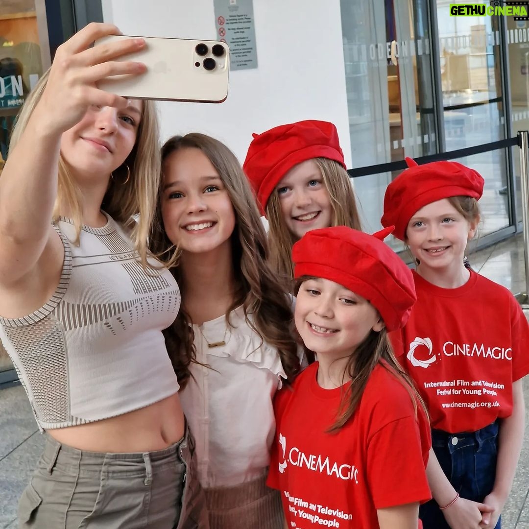 Meesha Garbett Instagram - Had an amazing day today @cinemagic_filmfestival in #belfast with @alishaweir123 ❤️ It was great to see so many people who love #matildathemovie so much, thanks for all the support Ireland! #matilda #meesha #meeshagarbett