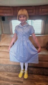 Meesha Garbett Instagram - #redberetgirl ... WITH NO BERET! this was before the end scene for HAPPY SCHOOL 😍 Comment if you want more behind the scenes ❤ #matilda #matildathemusical #matildathemovie #meeshagarbett #matildadance