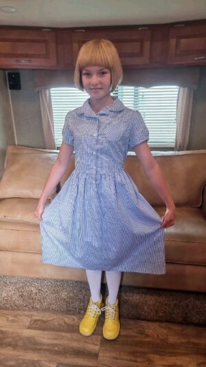 Meesha Garbett Instagram - #redberetgirl ... WITH NO BERET! 
this was before the end scene for HAPPY SCHOOL 😍 Comment if you want more behind the scenes ❤

#matilda #matildathemusical #matildathemovie #meeshagarbett #matildadance