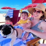 Megan Ganz Instagram - Happy 4th of July from me, the Sausage King, the Bougie Pig, and Farah watching YouTube Kids.