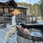 Megan Ganz Instagram - Spending Christmas at @theranchatrockcreek was a very special and unforgettable experience. The photos don’t really do it justice, and they sort of make it seem like I went on a honeymoon with our dog. (Accurate.) The Ranch at Rock Creek