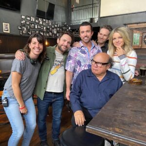 Megan Ganz Instagram - Season 15!! 😮 Boy, what a fun summer I had with this bird, rat, warthog, wild card and golden god. Never, ever, ever stop. You’re aging like a fine wine in a soda can. #alwayssunny