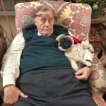 Megan Ganz Instagram - Hoping your holidays are as comfy and cozy as my father in law and our snoozly pug. Merry Christmas, everyone!