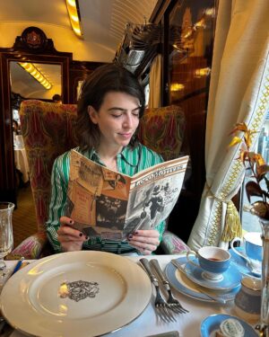 Megan Ganz Instagram - Whodunnit? Wedunnit. “It” being a murder mystery train ride on @belmondbritishpullman. A perfect date planned by my dashing husband (who was not the murderer). And in the end, we cracked the case! What fun! 🚂🔪