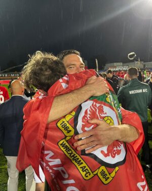 Megan Ganz Instagram - Super proud of my boy as he celebrates a hard won victory with all his favorite boys. #upthetown