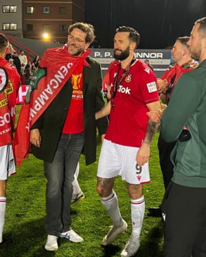 Megan Ganz Instagram - Super proud of my boy as he celebrates a hard won victory with all his favorite boys. #upthetown