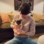 Megan Ganz Instagram - Happy Birthday, Hilda aka Noodle Doodle aka Gump aka Bougie Pig aka the Piggy Pants. Here’s to another year and another dozen nicknames. We love you. Sincerely, The Nice Lady and the Big Shape