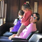 Megan Ganz Instagram - 10% aunt. 90% chair. Maine Narrow Gauge Railroad Co. & Museum