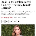 Megan Stalter Instagram - FIRST TIME FEMALE DIRECTOR premiering tonight at @tribeca coming to Roku ⭐️⭐️⭐️⭐️⭐️ couldn’t be more proud of @chelsanity the funniest most brilliant person 💗💗💗💗💗 Hair @stacyerin_hair 💗💗 Makeup @edwardcruz 💗💗 Styled by @kattypaldos 💗💗💗