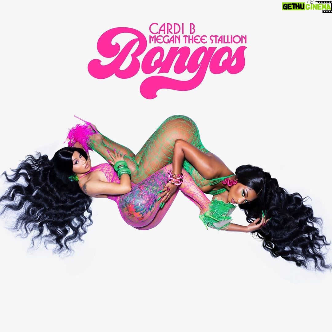 Megan Thee Stallion Instagram - The girls 😜🤞🏽 BONGOS 9/8 @iamcardib
