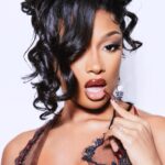 Megan Thee Stallion Instagram - A little moment for thee @revlon lip: -Colorstay lip liner in Chocolate -Colorstay Matte Lite Crayon in On Cloud Wine -Superlustrous The Gloss in Crystal Clear