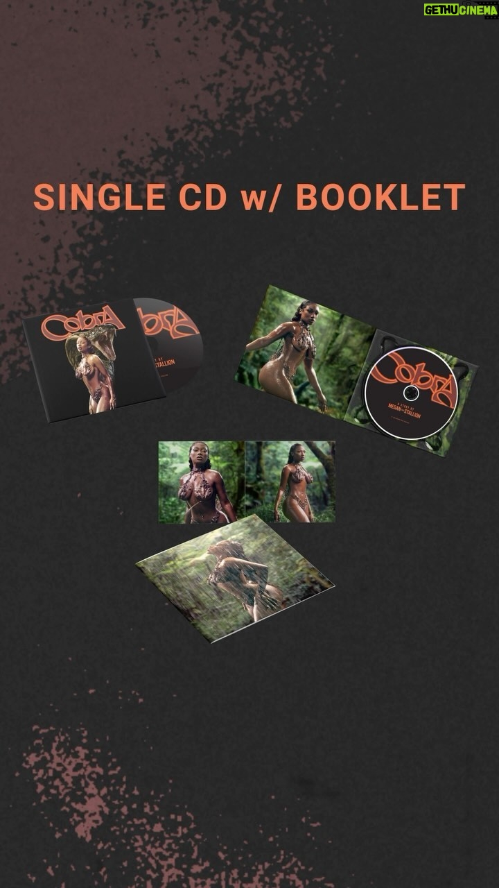 Megan Thee Stallion Instagram - Hotties, Cobra Merch Now Available including Exclusive CD Booklet!! 🐍