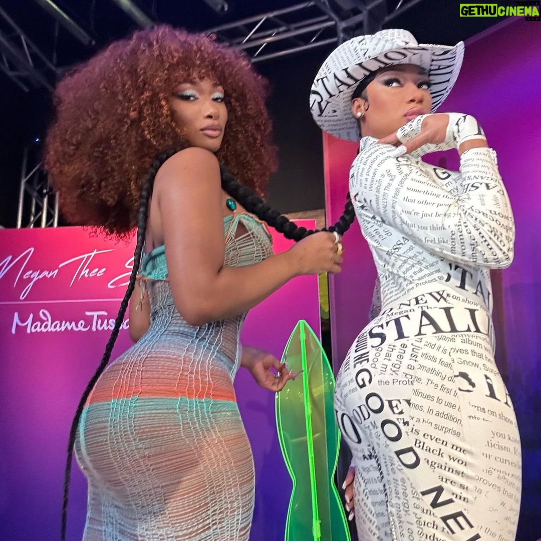 Megan Thee Stallion Instagram - I honestly wanted to kiss myself 😍🤤😂 hotties we are officially legendary 😝 go see me at @madametussaudsusa