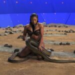 Megan Thee Stallion Instagram - Hotties I held this huge ass 20ft snake in real life just for y’all so you better run #COBRA tf up 😭😂