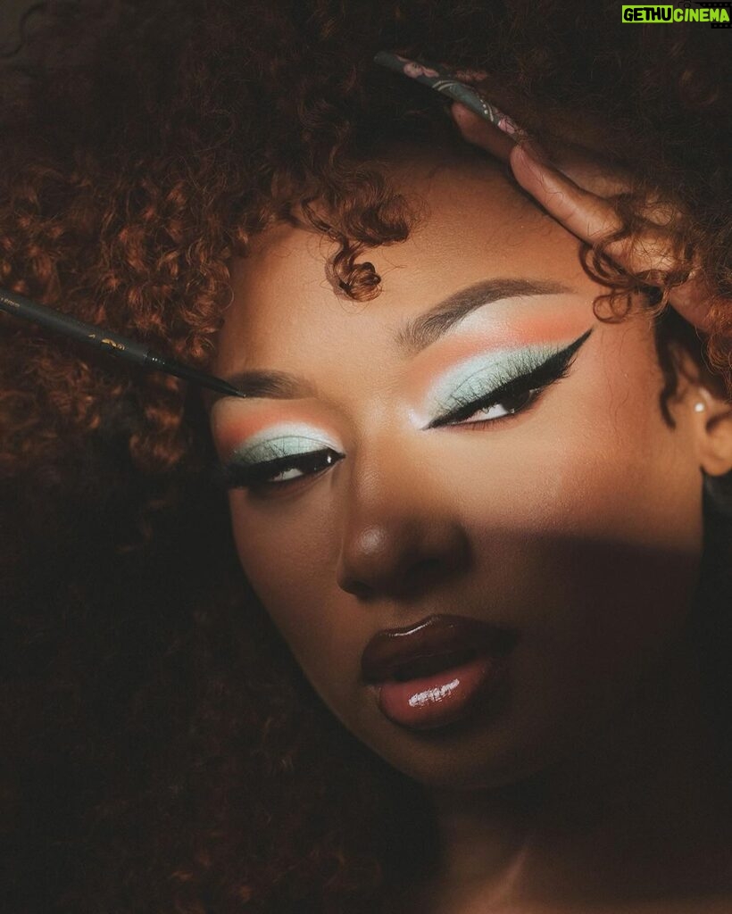 Megan Thee Stallion Instagram - Eye glam snatched thanks to my @revlon Colorstay Micro Brow Pencil and my Colorstay Micro Easy Precision Liquid Liner
