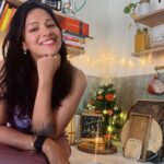 Megha Gupta Instagram - Leaning fully into the festive vibe this year. Living in Goa and witnessing Christmas celebrations to the fullest is such a privilege. This is the third year of me seeing up this Christmas tree.. it reminds me of the times gone by and anchors me for the incoming. I also tried very hard to get the family together for a family picture but clearly did not work 😂 It’s been so beautiful being at home base spending time with my monkeys and working on some exciting things. It’s been very social, the lines between the days are very blurry, and I wouldn’t trade it for anything. Drunk in love Learning in love I wish the same for you and more 💜 Very Merry Christmas to you #christmastree #christmas #family #goa #festive #parties #newyear #