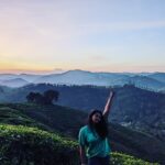Megha Thomas Instagram - You are doing good baby ✨ P.C. @harikrisshnan (thank you🌸) #birthdaygirl #birthdayevening #sunset #sunsetlover #shootinglocation #lovemyjob #newplace #skyshot #skycolors #colours Vandiperiyar, Kerala, India