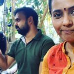 Megha Thomas Instagram - A Fan Girl to Co Actor 🥂 Bheeman Kinnari 🌸 ♾️ Thank you @kunchacks Always great full ❤️