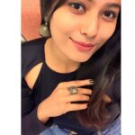 Megha Thomas Instagram - I’m patient and trusting the journey 🖤🌸 Stylist - #guesswho @fabricate_yourstyle by @sharon_augustine14 ♥️ Ring - @peekaboothestore #promotions #day2 #bharathacircus #malayalammovies #movies
