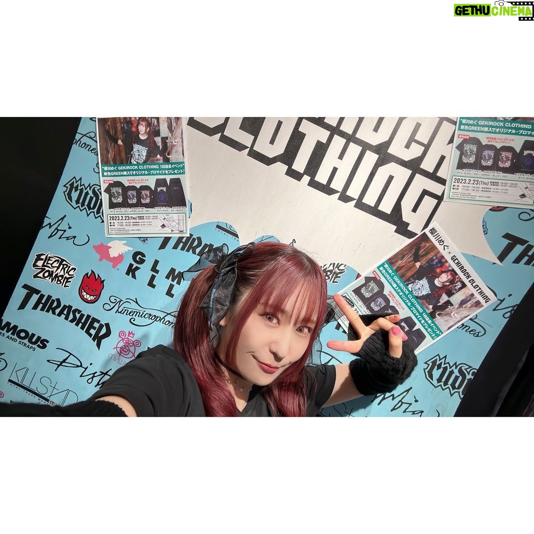 Megu Sakuragawa Instagram - 2/23(木 祝)GEKIROCK CLOTHINGさんで1日店長を務めました!