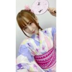 Megu Sakuragawa Instagram – 「ポニーテール×浴衣」いかがですか？

今年の夏はお仕事で可愛い浴衣を沢山着させていただけてありがたいです！