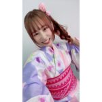 Megu Sakuragawa Instagram – 「ポニーテール×浴衣」いかがですか？

今年の夏はお仕事で可愛い浴衣を沢山着させていただけてありがたいです！