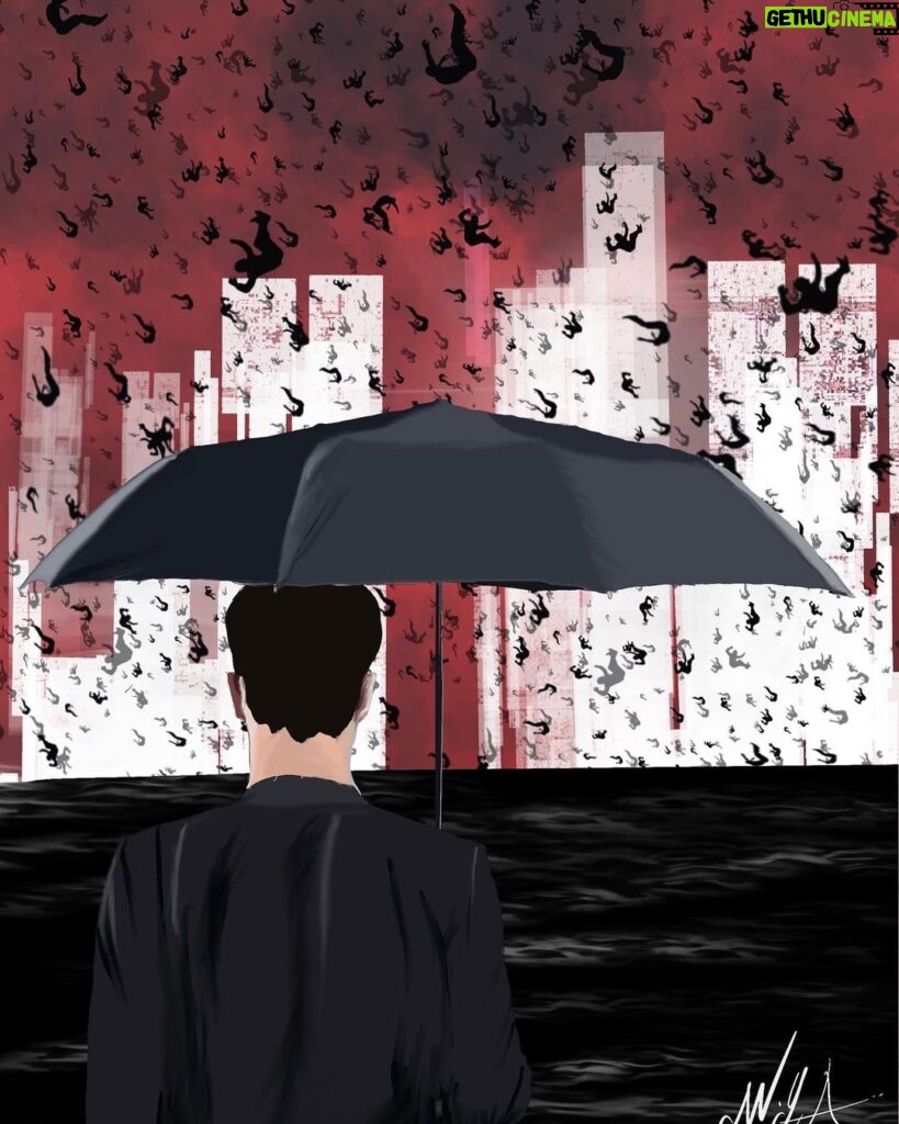 Mehmet Yılmaz Ak Instagram - Quarantine illustrations vol.2 #umbrella by @mehmetyilmazak