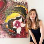 Melis Babadağ Instagram - 🌺 120x110 Akrilik Detaylar ➡️ @melisbabadag.painted