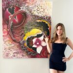 Melis Babadağ Instagram - 🌺 120x110 Akrilik Detaylar ➡️ @melisbabadag.painted