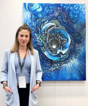 Melis Babadağ Instagram - ARTAnkara Contemporary Art Fair ‘den @melisbabadag.painted ☀️

@doartgaleri 
@artankara