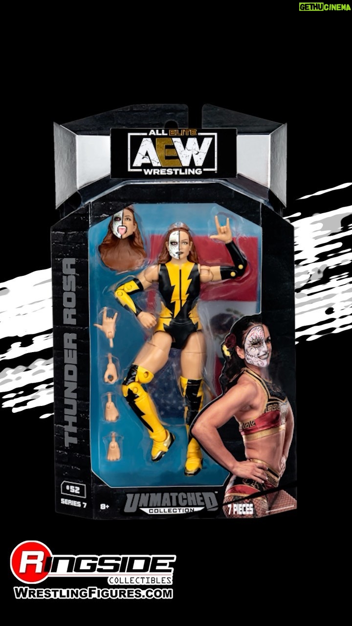 Melissa Cervantes Instagram - #AEW Unmatched Series 7 Thunder Rosa #FigureInsider Video! Watch and subscribe to us on #YouTube at YouTube.com/RingsideC! Shop now at Ringsid.ec/AEWUnmatched7 #RingsideCollectibles #WrestlingFigures #AEWUnmatched #AEWDynamite #AEWRampage #AllEliteWrestling #Jazwares #ThunderRosa