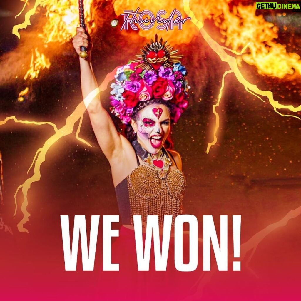 Melissa Cervantes Instagram - We were poppin tonight @aew! #LoudAsThunder #ThunderRosa #win