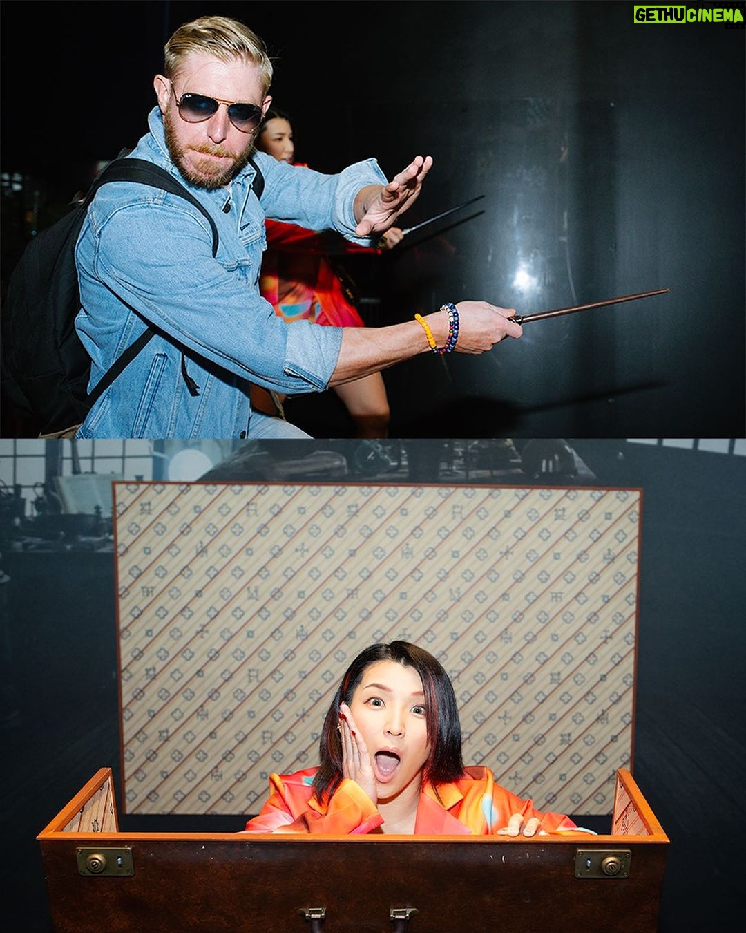 Melissa Cervantes Instagram - From iconic couches to wizarding lessons. Check out these amazing moments from when @aew visited the @wbtourhollywood!