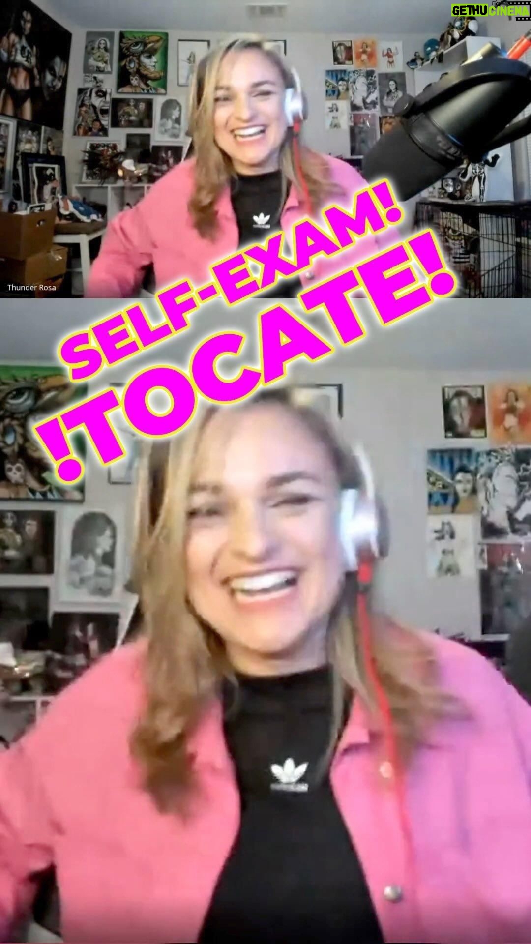 Melissa Cervantes Instagram - ¡Tócate! Para conocer tus senos y mantenerte sana. #LuchaContraelCancerdeMama Self-Exam, Know your breast and stay healthy. #breastcancerawareness Full interview in the #ThunderVlog link in bio.