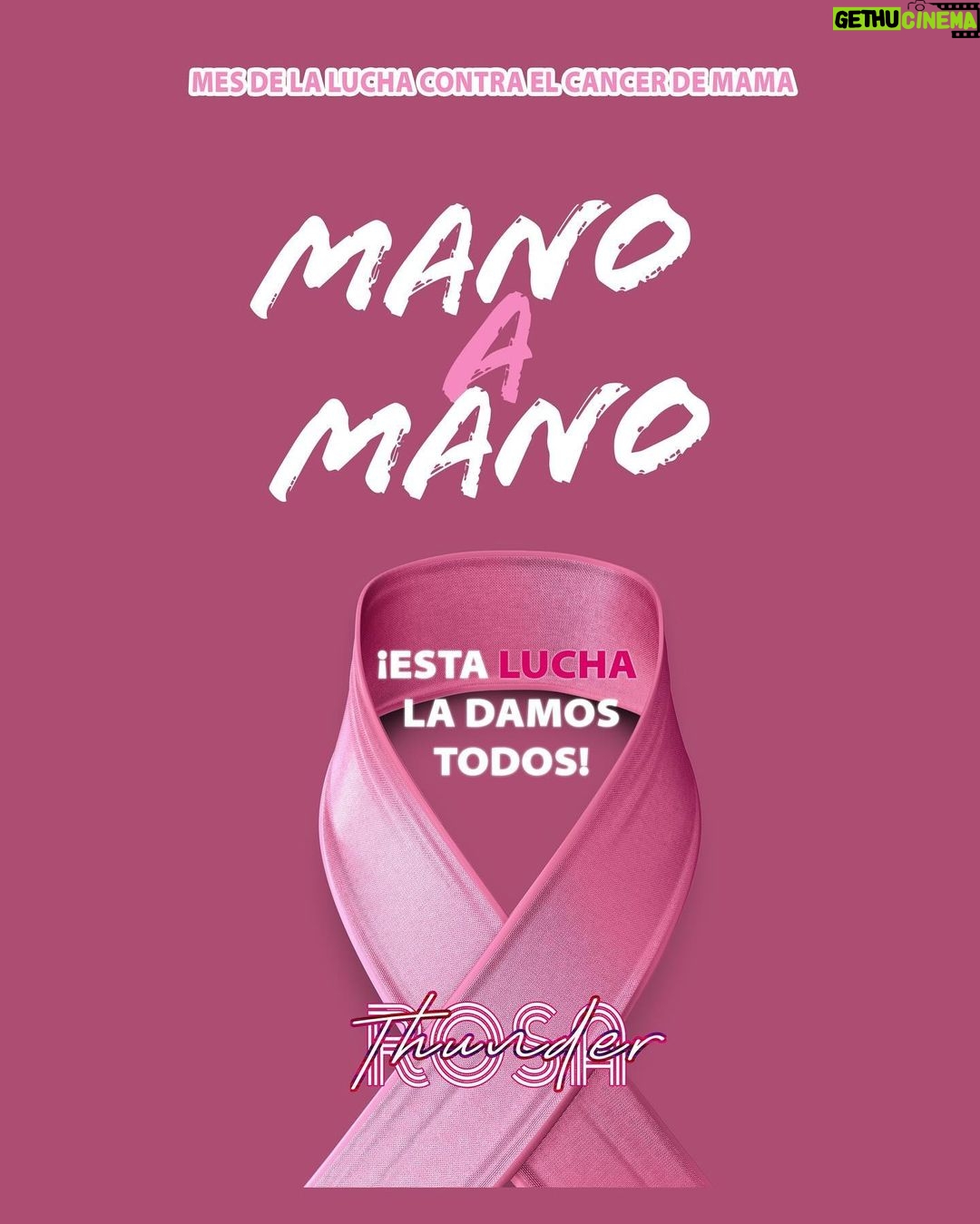 Melissa Cervantes Instagram - Thunder Army, fans de #ThunderRosa debemos de Informarnos, hacernos presentes e involucrarnos en la salud de las mujeres para la detección temprana del cáncer de mama. Thunder Army, #ThunderRosa Fans We must inform ourselves, aware ourselves and get involved in women's health for the early detection of breast cancer. #breastcancerawareness #cancerdemama
