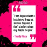 Melissa Cervantes Instagram - 🌹❤️ Throughout my back injury, each message, each cheer, and every bit of support from my #ThunderArmy meant the world to me. #Gratitude #UnbreakableTogether #thunderrosa
