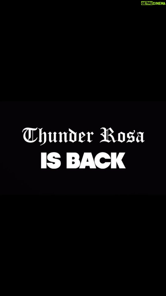 Melissa Cervantes Instagram - Thunder Rosa is BACK! @aew #aew #aewwrestling #wrestling #wrestler #thunderrosa #ThunderRosaIsBACK