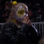Melissa Cervantes Instagram - I'll tell you what, we were #loudasthunder last night with this war paint at #Homecoming #AEWDynamite @aew Which picture do you like the best? Drop it in the comments #thunderarmy
