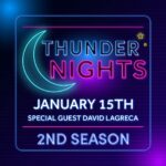 Melissa Cervantes Instagram - Hey Thunder Army! I have exciting News! Thunder Nights is back for its 2nd season TONIGHT🌙 with a special guest appearance by @davidlagreca1! 🎤 Get ready for a night filled with thunderous energy and captivating conversations. #ThunderNightsSeason2 #DavidLagreca