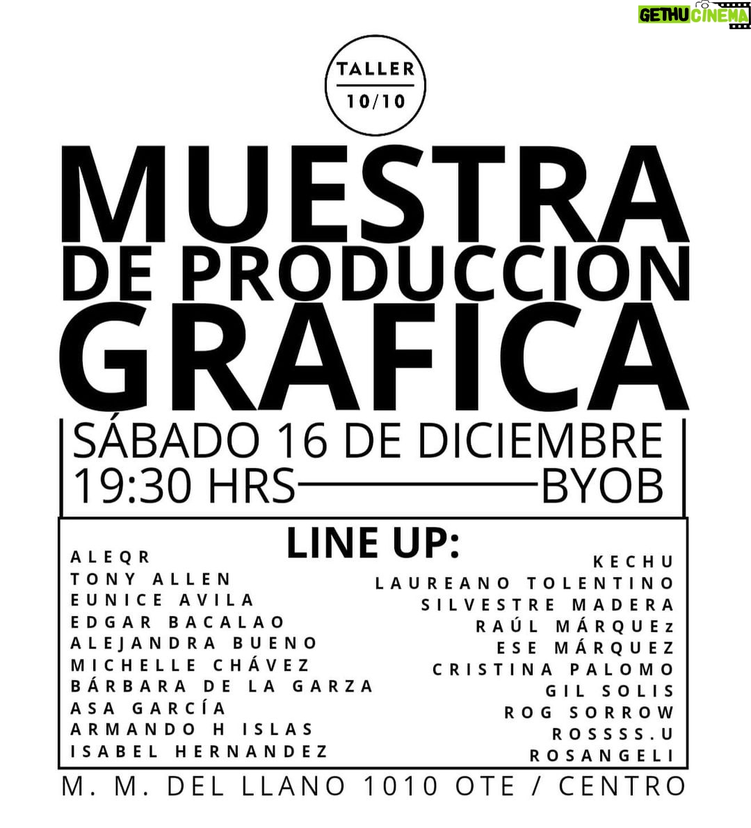 Melissa Cervantes Instagram - Muestra de Producción Gráfica Taller 10/10. Los esperamos este sábado 16 de diciembre en Taller 10/10. Tendré el placer de mostrar dos piezas: la primera es el segundo tiraje del 'Póster @thunderrosa22 en Londres', del cual un ejemplar del primer tiraje se encuentra en la Embajada de México en el Reino Unido. La segunda es una creación inspirada en mi videoarte 'Ominus Omen'. Agradezco todo el apoyo y conocimiento del @taller1010 y @inthegente Raúl Márquez en esta nueva disciplina. Encuéntrennos en M.M. del Llano 1010 Ote., Centro de Monterrey. Siéntanse libres de traer una bebida para compartir. #Taller1010 #ProduccionGrafica #TonyAllen #ArteMonterrey #Monterrey #Arte #grabado #etching