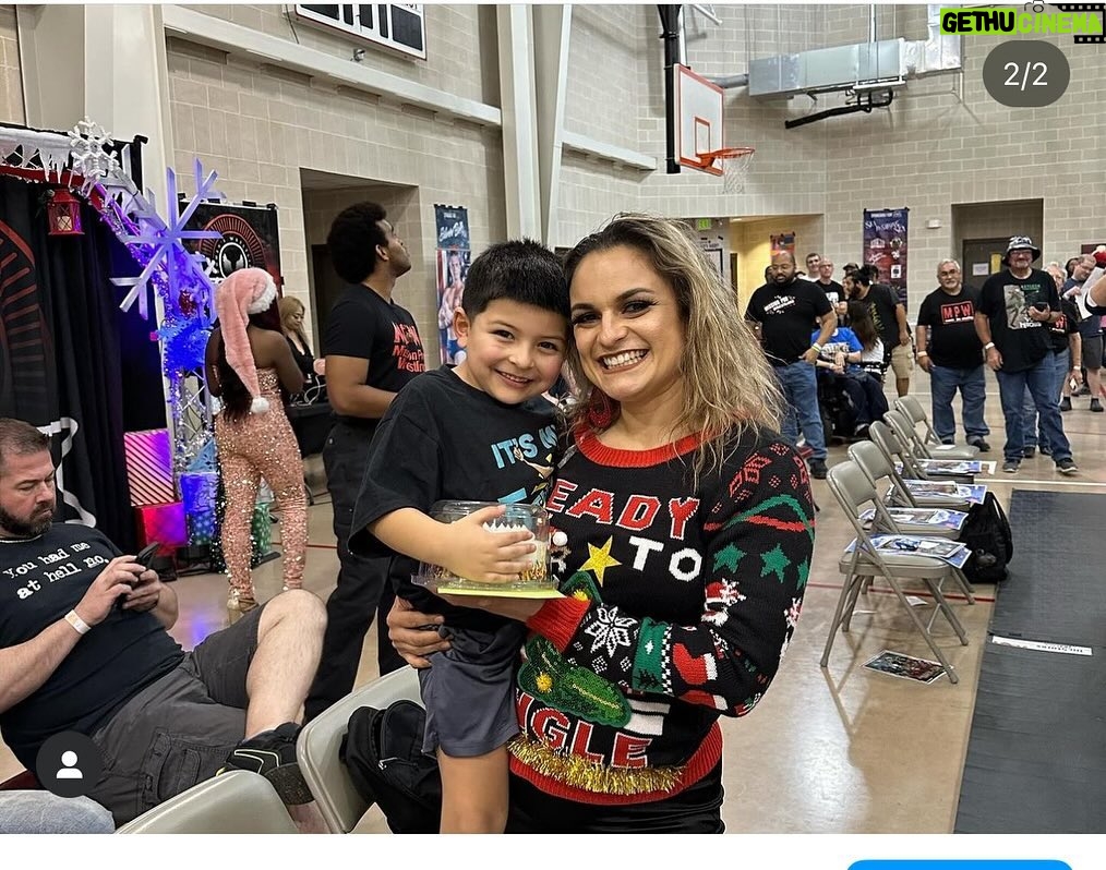 Melissa Cervantes Instagram - 5 year difference! Growing up with fans and it makes me feel special when we do little things like this for them! Happy birthday Noah! From me and the whole @missionprowrestling family!
