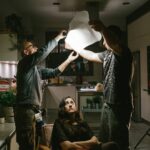 Melissanthi Mahut Instagram - When the pros are on it and you're just staring blankly into space. #shooting #lactathemovie #lighting #acting #not #daysonset #throwbackfriday #february #film #spacedout #funnyface #athensgreece
