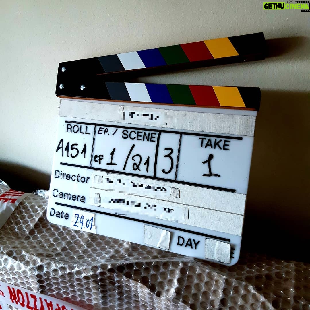 Melissanthi Mahut Instagram - *There's no business like showbusiness* #shooting #athensgreece #newproject #acting #newbeginnings #secretproject #cosmote #lovemyjob #take1 #filming #series Athens, Greece