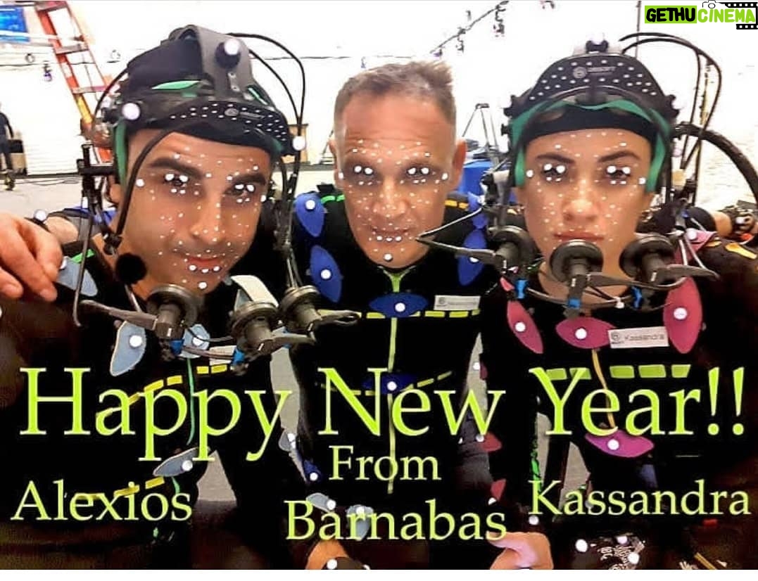 Melissanthi Mahut Instagram - Happy new year everyone!!! Have a wonderful 2019!!! (Sorry @michaelantonakos .. was totally lazy and just stole your post) #assassinscreedodyssey #ubisoft #assassinscreed #barnabas #alexios #kassandra #friends #mocap #ubisoftquebec Athens, Greece