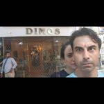 Melissanthi Mahut Instagram - When your estranged sibling is mocking you via a shop sign. @michaelantonakos #kassexios #athens #deimos #assassinscreedodyssey #alexios #kassandra #theyrewatchingme
