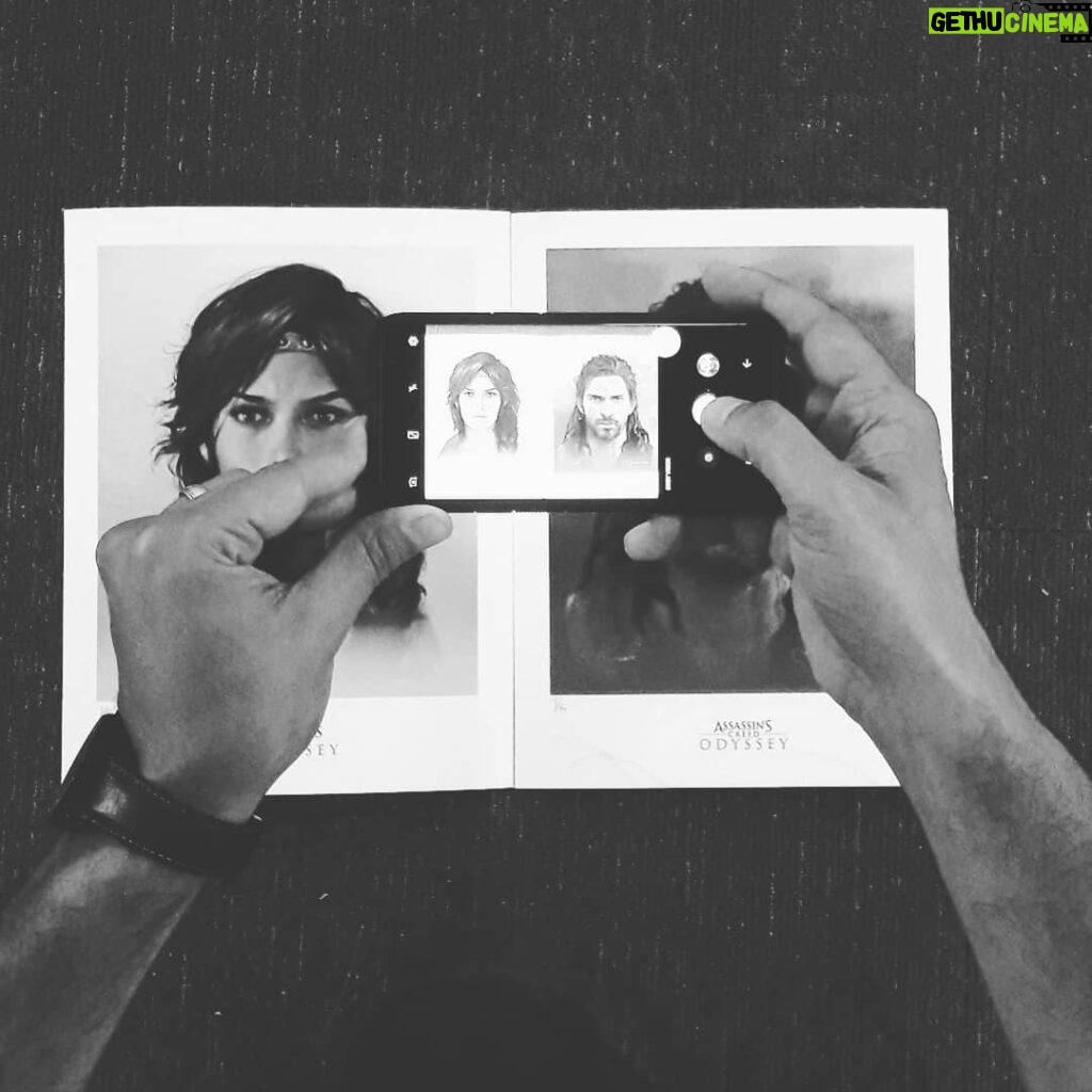 Melissanthi Mahut Instagram - The skilled @michaelantonakos shooting concept art of KASSEXIOS What do you think @cpineau ? #ubisoftquebec #ubisofttoronto #odysseycountdown #assassinscreedodyssey #kassexios Toronto, Ontario