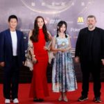 Melissanthi Mahut Instagram - Weibo movie night shenanigans The inimitable Wu Jing, gracious host and multitalented artist. The shining diamond @sophia_n_elena_cai whose talent and force will blow you all away. The man with the bottomless imagination, the mind boggling patience and pure kindness, our director: @mr_wheatley China, Shanghai